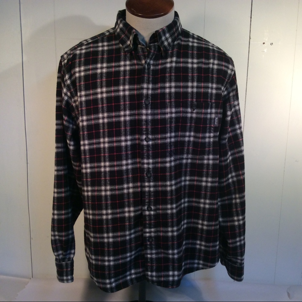 Men’s Woolrich flannel cotton button down shirt size XL